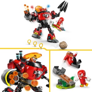 LEGO Sonic 77005 Knuckles vs Dr Eggman Mech cu Minifigurine si Accesorii Interactive - Img 3