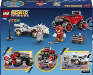 LEGO Sonic The Hedgehog Silvers Auto vs Knuckles Monstertruck 77118 Set Constructie 378 Piese - Img 11