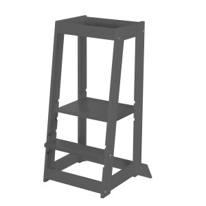 Lernturm din lemn Roba - Tritthocker pentru copii - 80 kg - Anthrazit