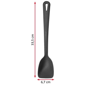 Lingura de tigaie Westmark rezistenta la caldura pana la 270 degC 518 degF in forma de lopata scala interna 15 30 si 45 ml plastic Gentle Plus negru 2 - Img 5