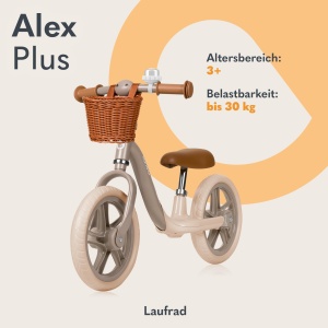 Lionelo Alex Plus Bicicleta Fara Pedale Copii 3 Ani EVA Roti 305 cm - Img 2