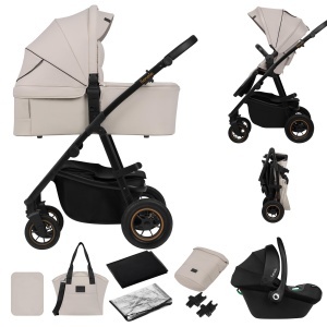 Lionelo Amber Plus 3 in 1 Carucior Multifunctional pentru Copii cu Roti 360deg si Protectie UPF50