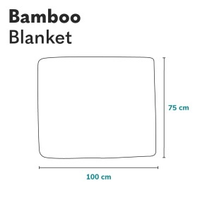 Lionelo Bamboo Blanket Babydecke 100x75 cm Material Antibacterian si Hypoalergenic - Img 7