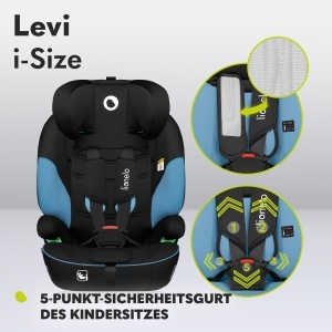 Lionelo Levi i-Size Scaun Auto Copii 76-150 cm Siguranta R129 Ajustare Tetiera si Spatar - Img 5