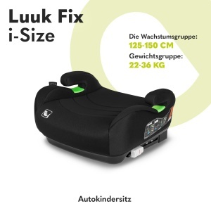 Lionelo Luuk Fix i-Size Scaun Auto Copii ISOFIX 22-36 kg Termoreglare - Img 2