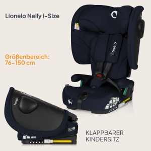 Lionelo Nelly i-Size Scaun Auto Pliabil ISOFIX 76-150 cm Siguranta R129 - Img 2