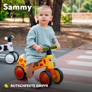 Lionelo Sammy Bicicleta fara pedale pentru copii 1-3 ani 4 roti manere antiderapante - Img 6