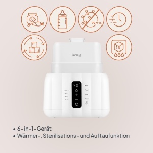 Lionelo Thermup Duo Incalzitor Electric Biberoane 6-in-1 Cu Touch Panel BPA-Free - Img 4