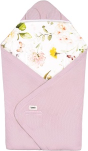 Lionelo Travel Swaddle Blanket Babydecke 90x90 cm 100 Bumbac Termoreglare - Img 2
