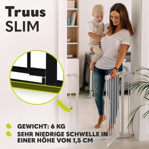Lionelo Truus Slim Poarta de Siguranta Reglabila 75-105 cm Sistem de Blocare Automata Inaltime 77 cm - Img 4