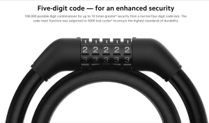 Lock pentru trotineta electrica Xiaomi - design elegant, performanta inalta, calitate ideala - Img 4