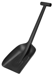 Lopata auto pentru zapada Fiskars Solid 1019353, 63 cm, maner ergonomic, negru