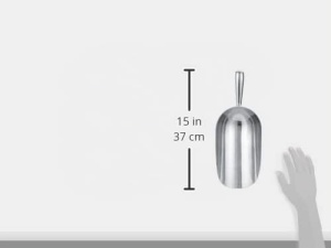 Lopata de aluminiu Kerbl 29797, 1600 g, forma rotunda - Img 2