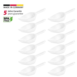 Lopeti de plastic Westmark Halvar, 12 buc, 250 ml, alba - Img 2