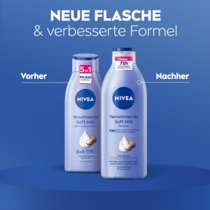 Lotiune de Corp NIVEA Verwohnende Soft Milk, 400 ml, cu Shea Butter si Hyaluron - Img 3