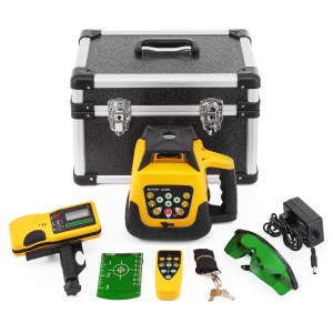 Lumina verde laser rotativa profesionala VEVOR Max Suprafata de lucru 500m laser rotativ 360 rezistent la apa si praf Timp de lucru in aer liber 20 de - Img 2