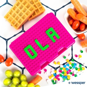 Lunchbox Wessper TIL TIL, capacitate 1.27L, BPA liber, roz - Img 5