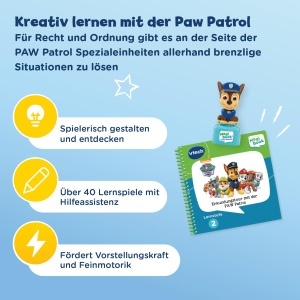 MagiBook VTech PAW Patrol - Chase Figurina, 32 Pagini, Nivel 2 - Img 4