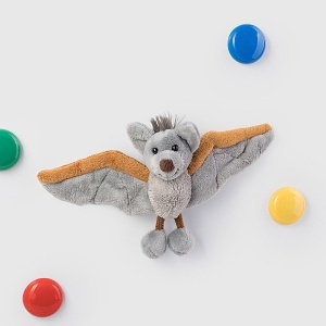 Magnetfledermaus Vampi - Schaffer 3518 - Plush de 10 cm - Culoare gri-maro - Img 2