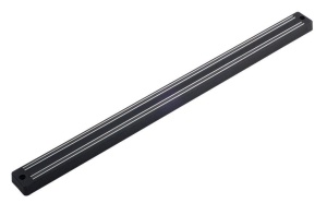 Magnetika Metaltex 258198 Suport Magnetic pentru Cutite Montare pe Perete Argintiu si Negru