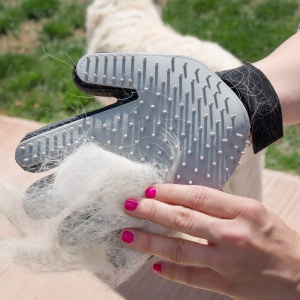Manusa de Curatare InnovaGoods, 2-in-1 pentru Pisici si Caini, Flexibila, Gri - Img 6