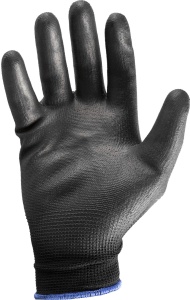 Manusi de lucru Goodyear din poliester si poliuretan, marimea 8, culoare neagra - Img 2