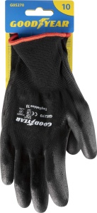 Manusi de Protectie Goodyear, Poliester si Poliuretan, Marimea 10, Culoare Neagra - Img 3
