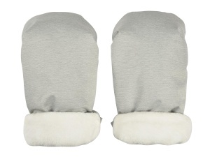 Manusi pentru copii BEABA, impermeabile, fleece, gri melanj