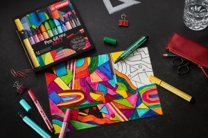Marker Premium STABILO Pen 68 MAX cu Keilspitze, 1-5 mm, Culoare Brilanta - Img 4