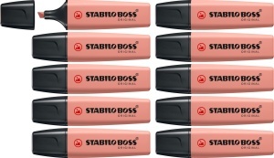 Marker text STABILO BOSS ORIGINAL NatureCOLORS, 6 culori, 2-5 mm