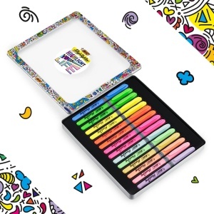 Marker Textil BIC Pastell, 15 culori, cu protectie impotriva uscarii - Img 2
