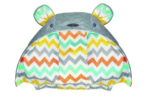 Marsupiu ergonomic Infantino Cuddle Up gri cu gluga tip ursulet pentru copii 54-18 kg - Img 5