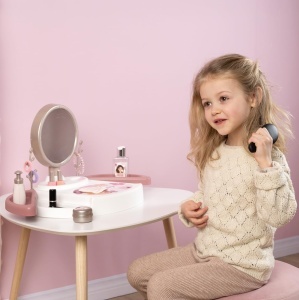Masa de Frizerie Smoby My Beauty Center cu Oglinda, 15 Accesorii, pentru Copii - Img 2