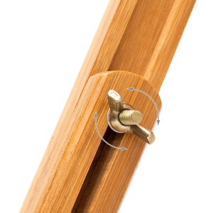 Masa pentru laptop Relaxdays din bambus, ajustabila pe inaltime, 30,5 x 72,5 x 35 cm - Img 8