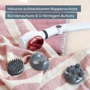 Masaj cu vibratii Beurer MG 44, 2-in-1, cu Infrarosu, 3 capete de masaj - Img 5