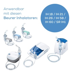 Masca pentru bebelusi Beurer pentru inhalare, cu curea de fixare, pentru bebelusi si copii mici de la 0 la 3 ani, accesoriile pentru inhalatoare pot fi utilizate cu inhalatoarele Beurer - Img 2