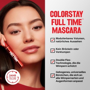 Mascara Revlon ColorStay Full Time, 7.5 ml, Negru Intens, Volum si Definire - Img 2