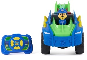 Masina cu telecomanda PAW Patrol Dino, vehicul Chase, cu figurine Stegosaurus, 20 cm - Img 6