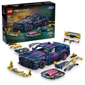 Masina de construit LEGO Technic Ford Mustang GT - 973 piese, model personalizabil