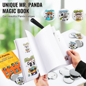 Masina de creat badge-uri VEVOR 25mm cu accesorii complete si design ergonomic - Img 3