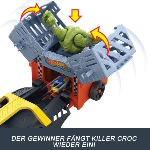 Masina de curse Hot Wheels RacerVerse Bat-Truck, 3 piste, 2 masini incluse - Img 5