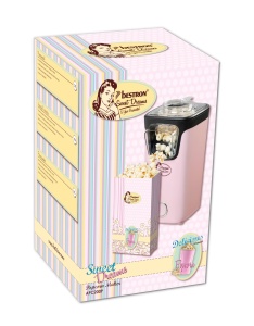 Masina de facut popcorn Bestron APC200P, 10 pungi, tehnologie aer cald, culoare rosa - Img 7