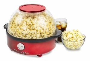 Masina de facut popcorn Nostalgia Retro 5.5L, rosie, cu tehnologie rapida - Img 3
