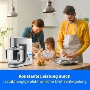 Masina de Gatit ProfiCook PC-KM 1096, 10L, 1500W, Argintie - Img 2