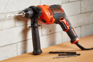 Masina de gaurit BLACKDECKER BEH710K-QS, 710W, 13mm, cu 2 burghie - Img 2