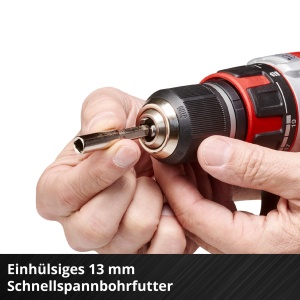 Masina de gaurit cu acumulator Einhell Professional TP-CD 18/50 Li BL Solo Power X-Change (18 V, fara perii, 50 Nm, mandrina de gaurit de 13 mm, 2 viteze, 20 de niveluri de cuplu, fara baterie) - Img 9