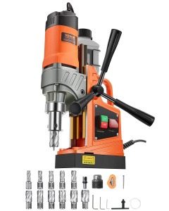 Masina de Gaurit Magnetica VEVOR 1450W, 12500N, 40mm, Portocalie