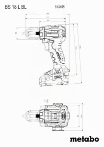 Masina de gaurit si insurubat Metabo BS 18 L BL, 18 V, Motor Brushless, 65 Nm - Img 2