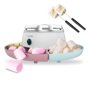 Masina de incalzire Cecotec Marshmallow - Marshmallow Maker Fun Sugar Marshmallow Putere de 270W 2 furci metalice 4 compartimente detasabile usor de u - Img 1