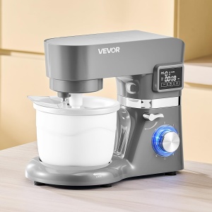 Masina de inghetata VEVOR SM-1503HL, 1.7 L, 1400 W, motor silentios, gri - Img 8